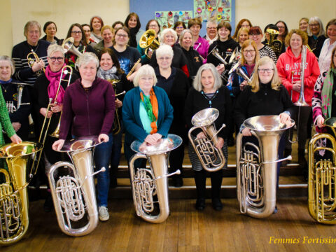 Femme Fortissimo perform at a charity concert, raising money for Survive.